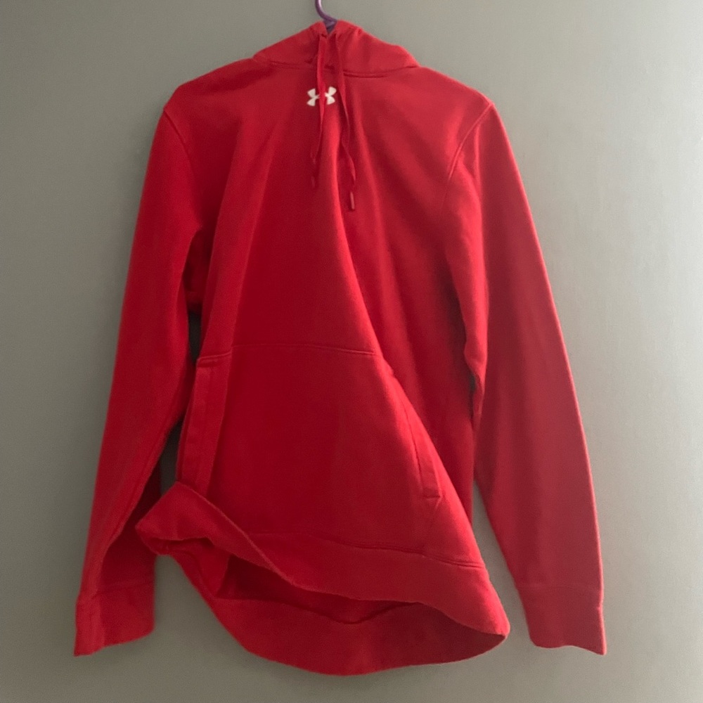 UA red hoodie